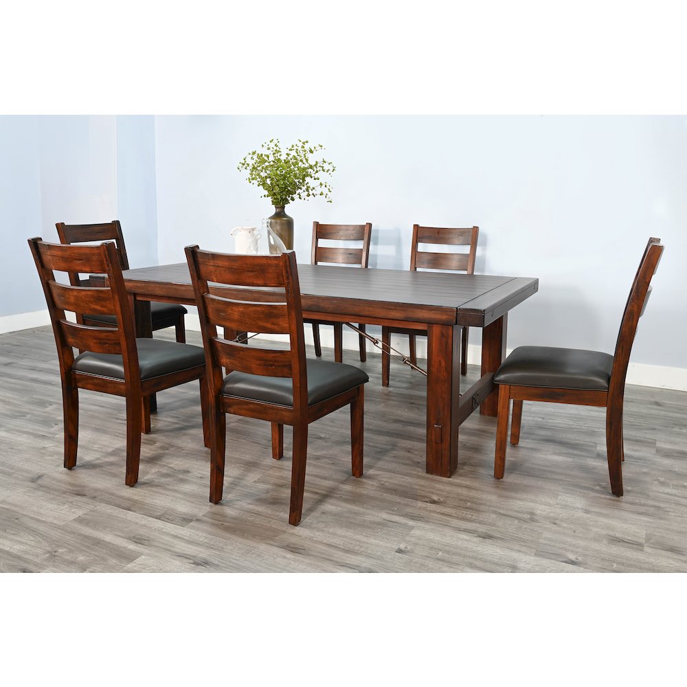 Extension Wood Dining Table Set. Picture 2