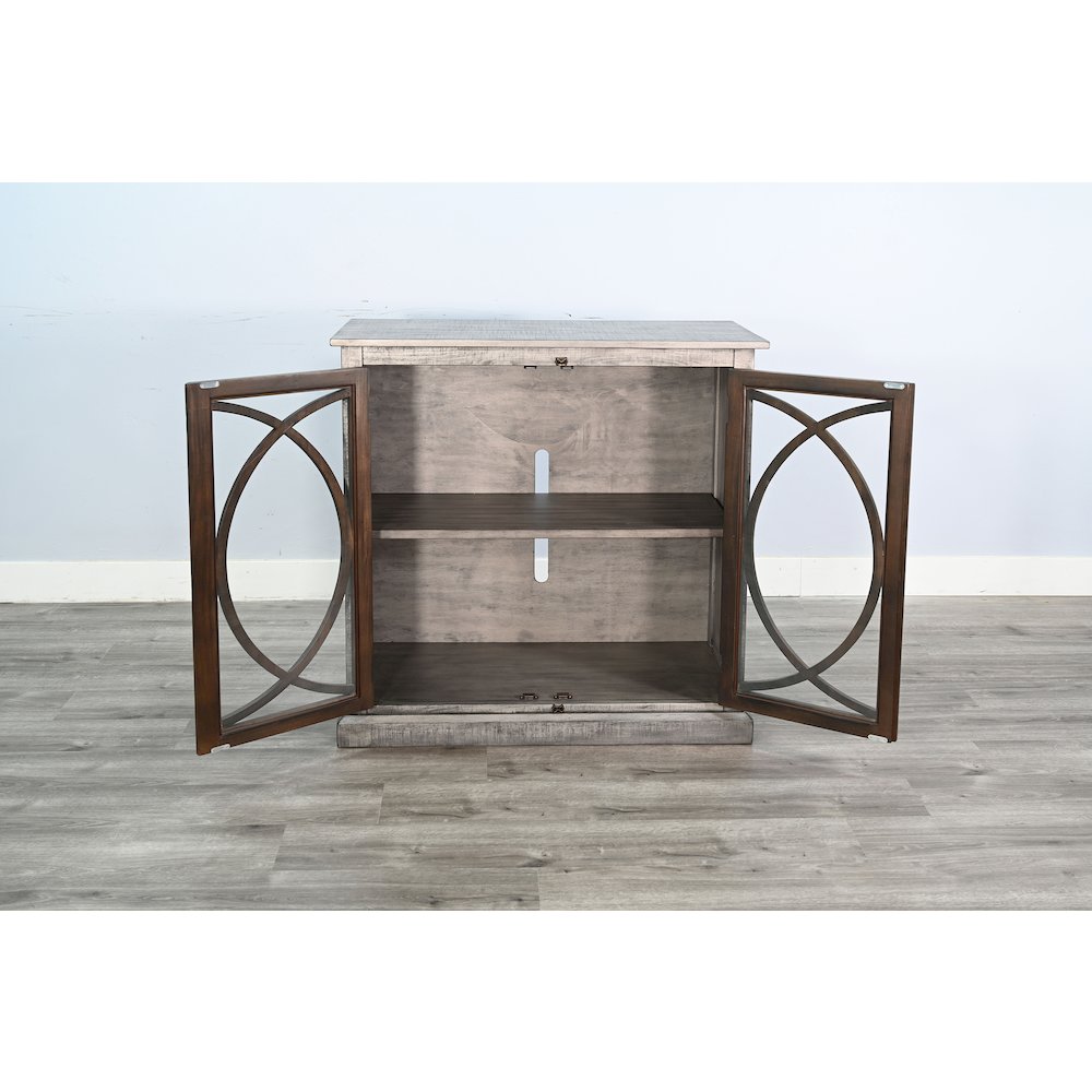 41" Accent Cabinet, Tobacco Leaf/Alpine Grey. Picture 4