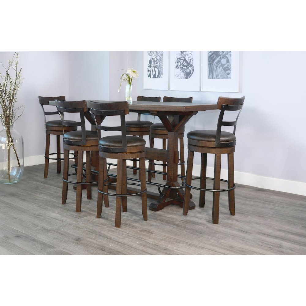 Homestead Rectangular Pub Table Set. Picture 2