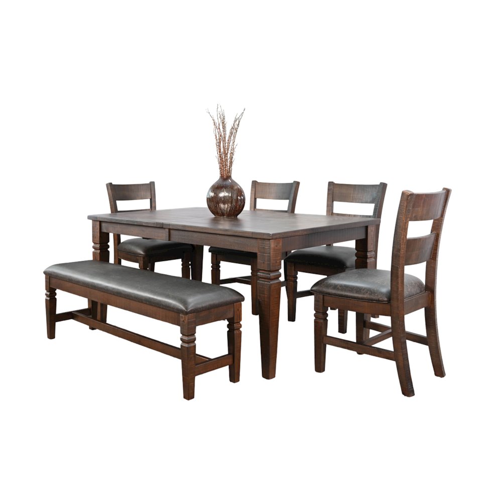 Extension Dining Set with Butterfly Leaf. Picture 1