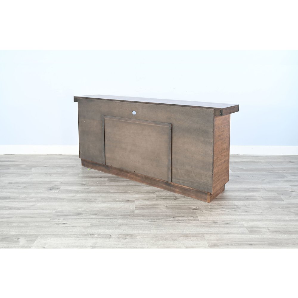 78" Media Console with Electric Fireplace. Picture 4