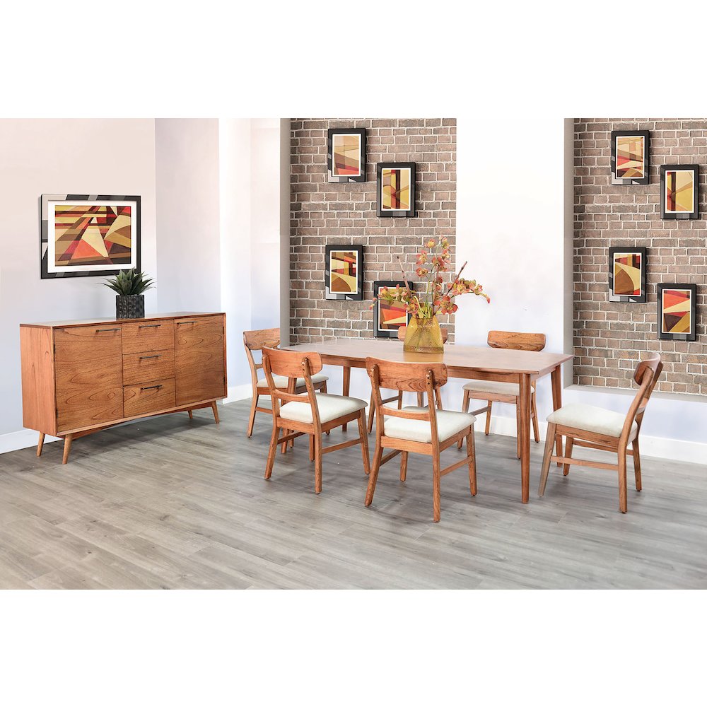Mid-century Wood Dining Set. Picture 2