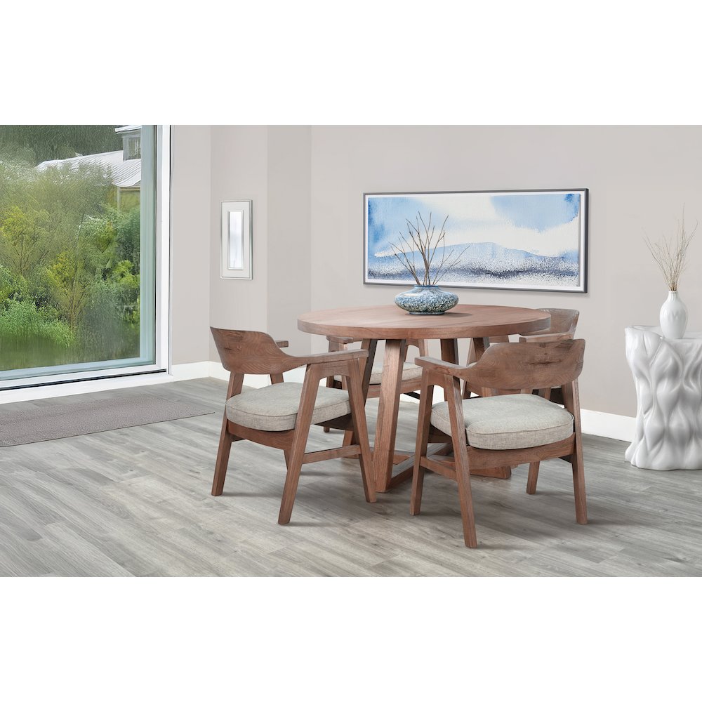 Mia Round Wood Dining Set. Picture 2