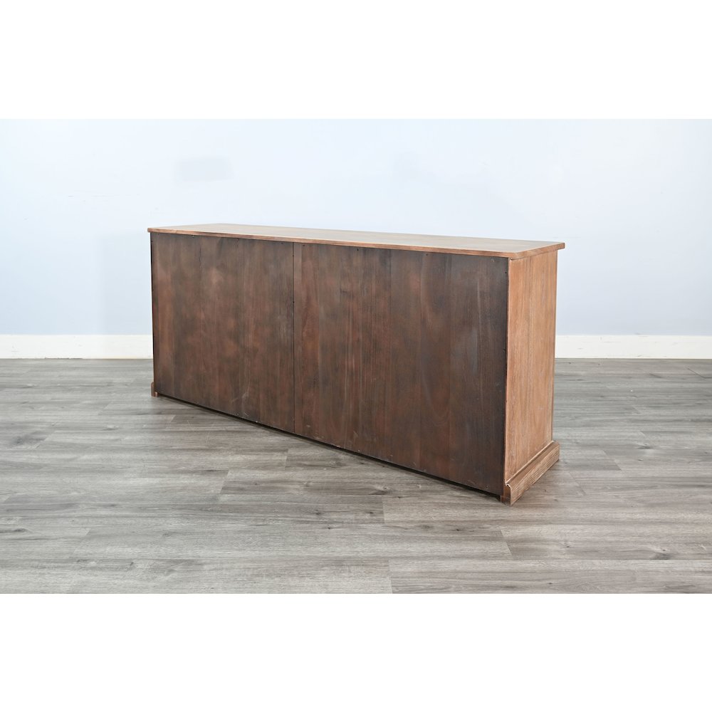 Elena Modern Wood Display Cabinet with Arched Glass Doors. Picture 5