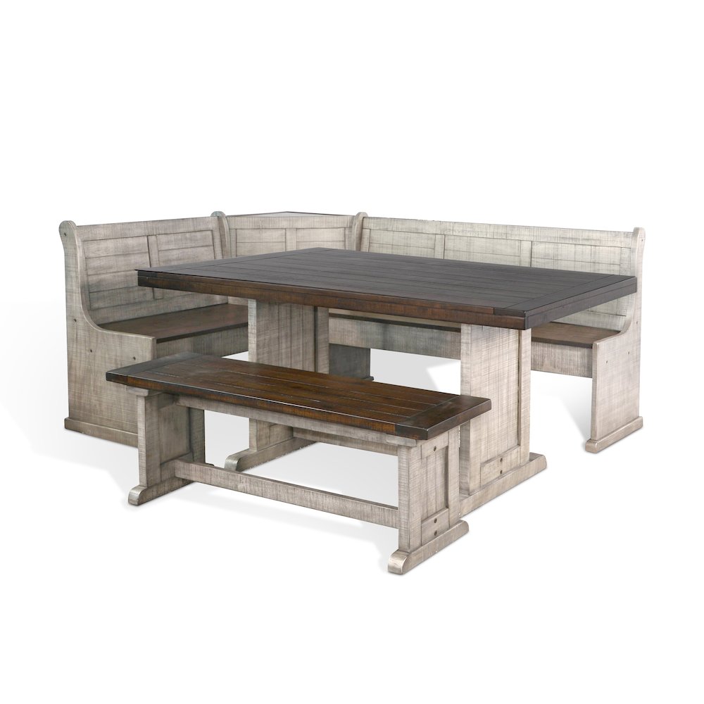 Wood Breakfast Nook Dining Set. Picture 1
