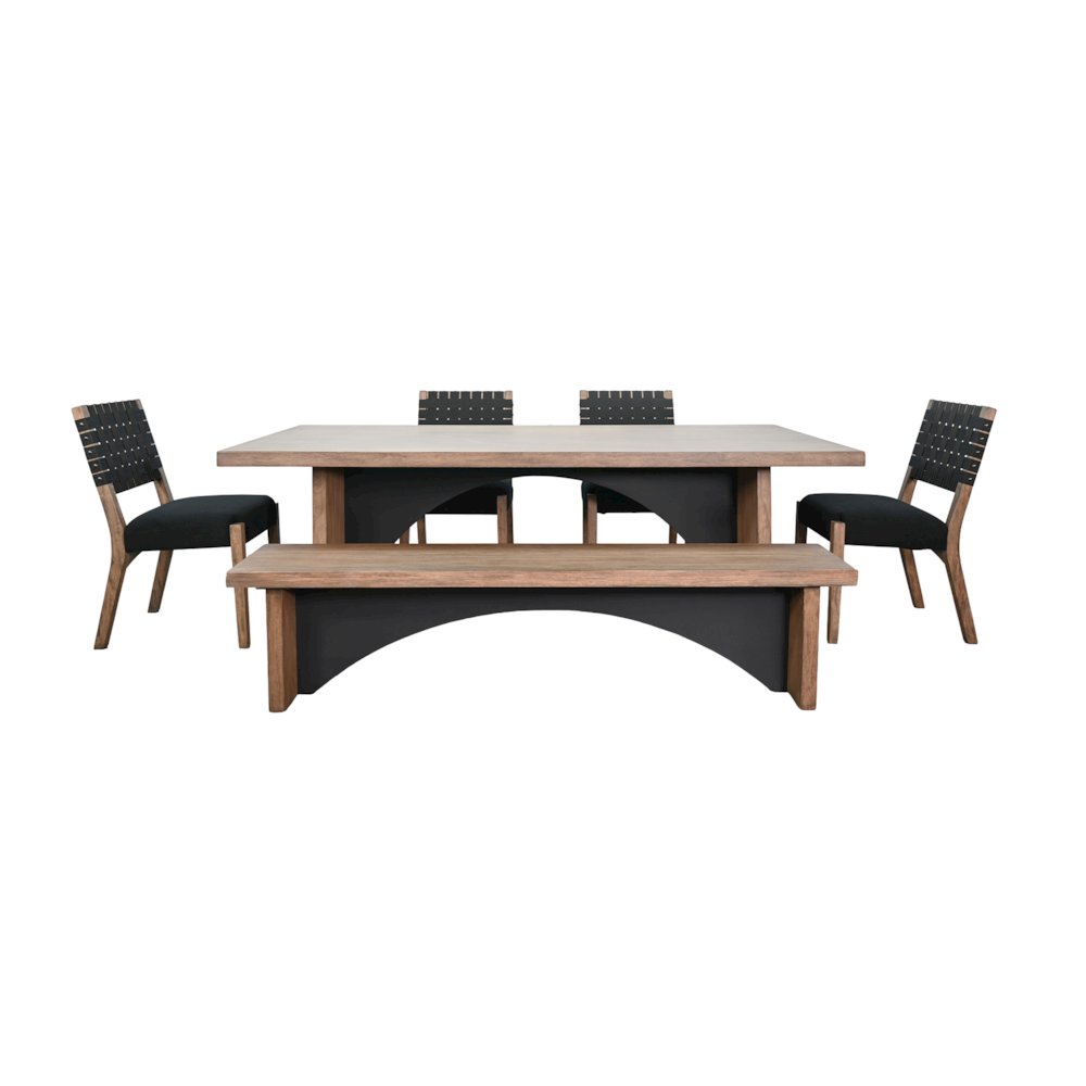 Modern Rectangular Arch Dining Set. Picture 1