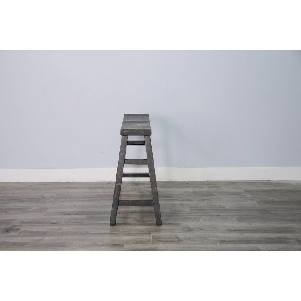 Black Sand 30'H Bench, Wood Seat. Picture 3