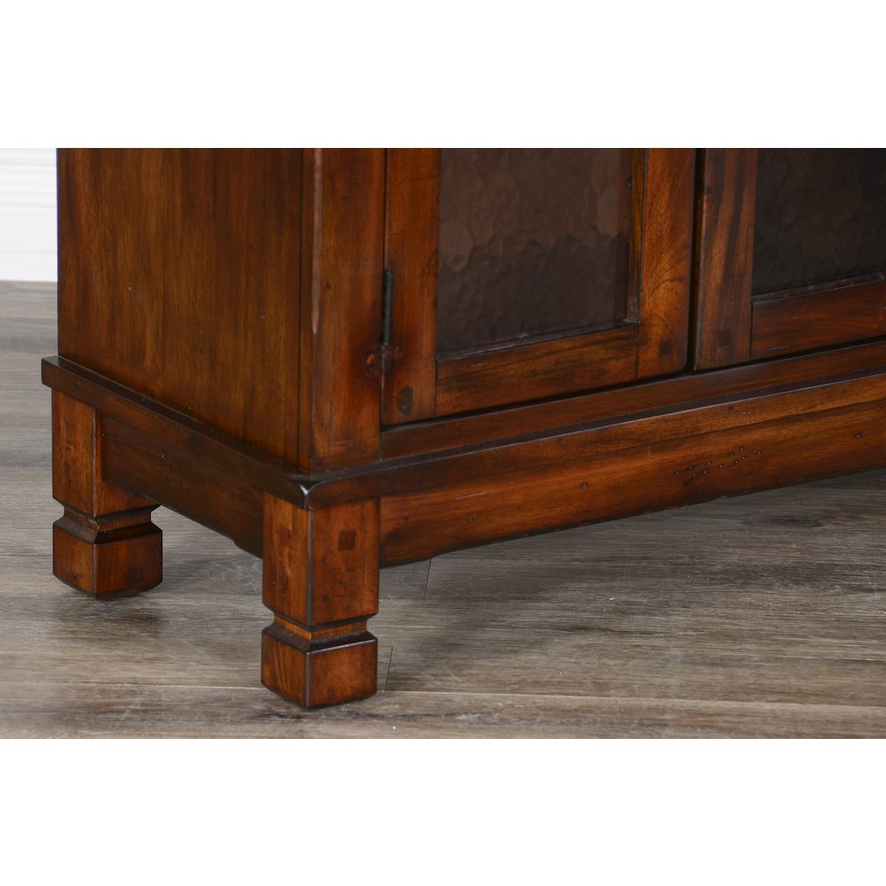 Santa Fe 42" Traditional Wood Bookcase in Dark Chocolate. Picture 3