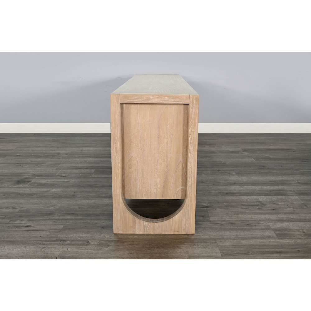 Liz Arched Leg Oak Buffet. Picture 4