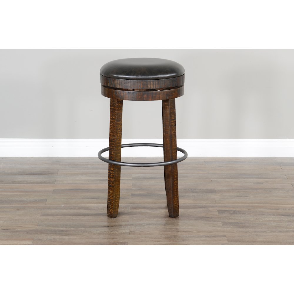 Bar Swivel Stool, Cushion Seat (Set of 2). Picture 2