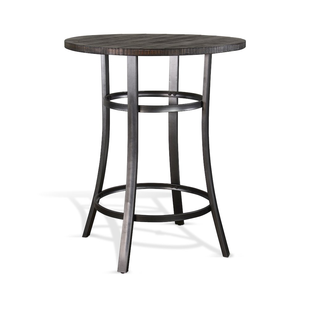 Metal Frame Pub Table. Picture 1