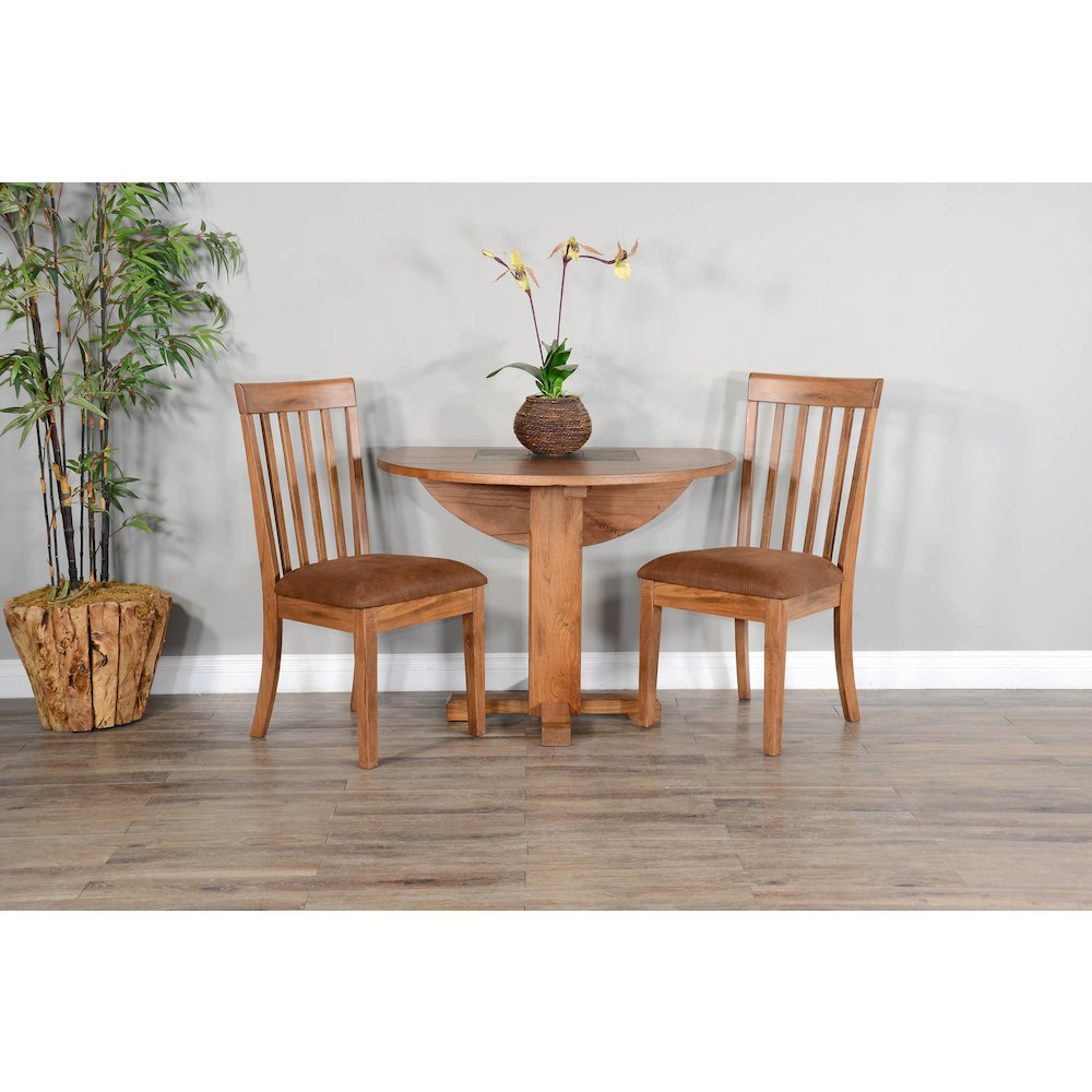 Drop Leaf Round Dining Set. Picture 2