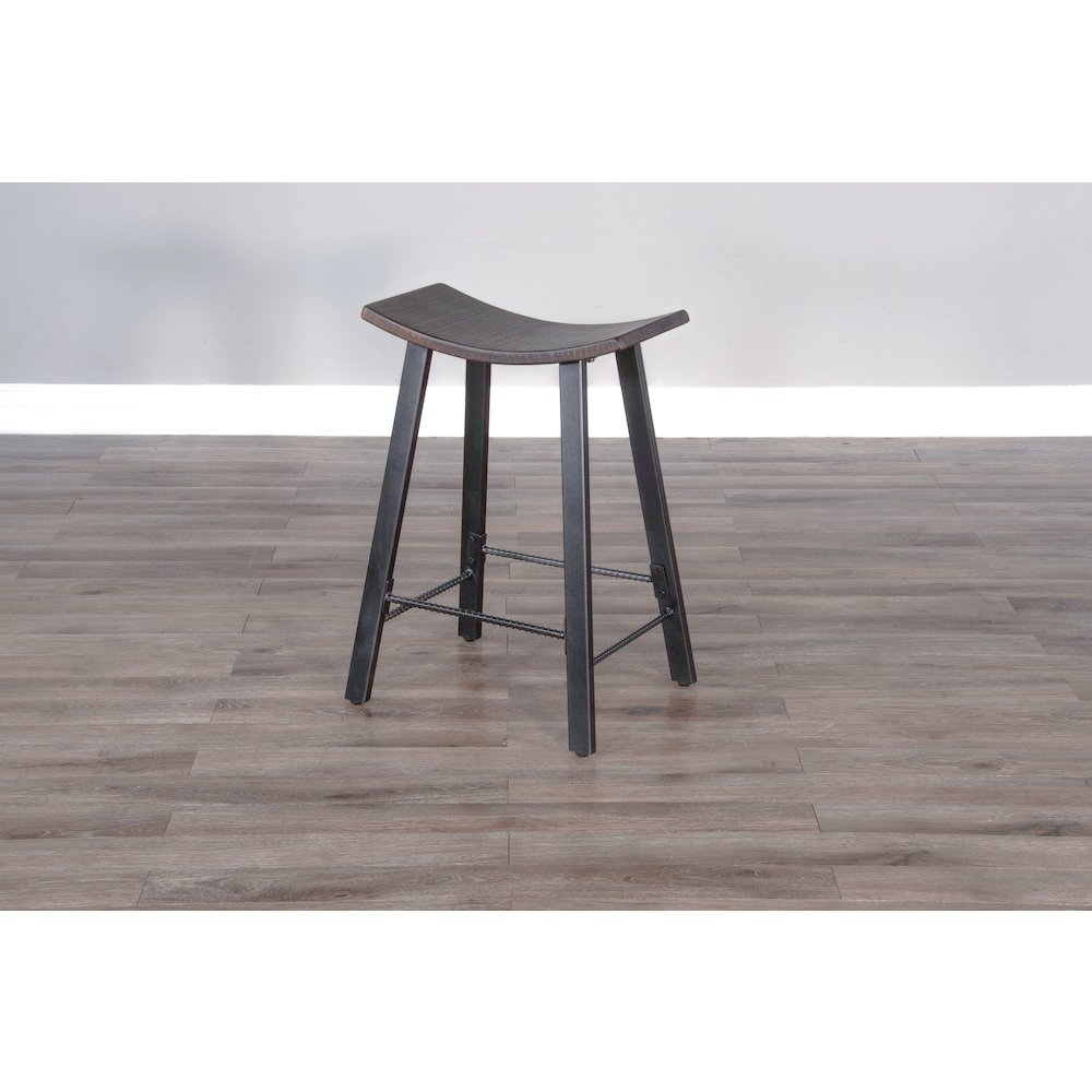 Counter Metal Saddle Stool (Set of 2). Picture 4