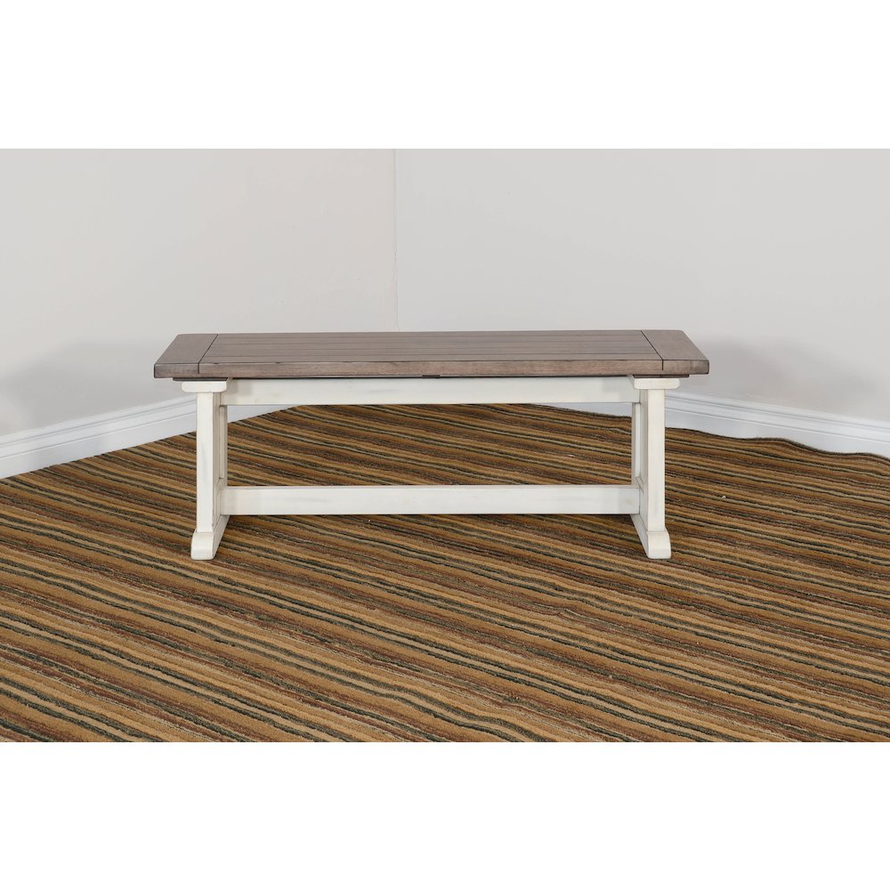 Wood Side Bench. Picture 1