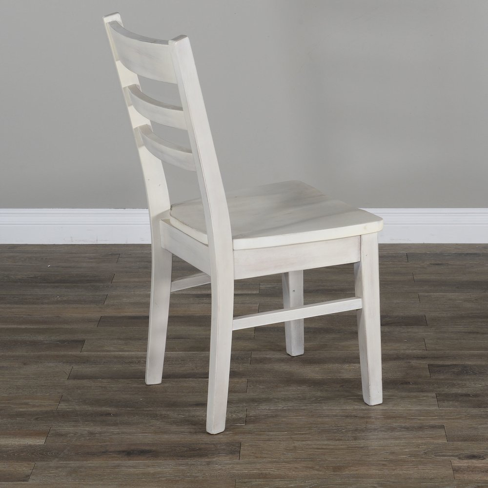Ladderback Chair, Wood Seat (Set of 2). Picture 2