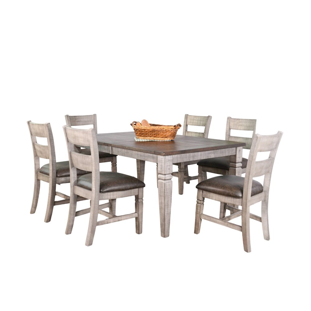 Extension Dining Set with Butterfly Leaf. Picture 1
