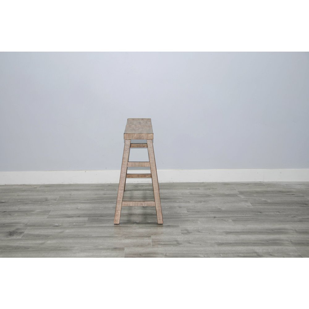 Beach Pebble 30'H Bench, Wood Seat. Picture 4
