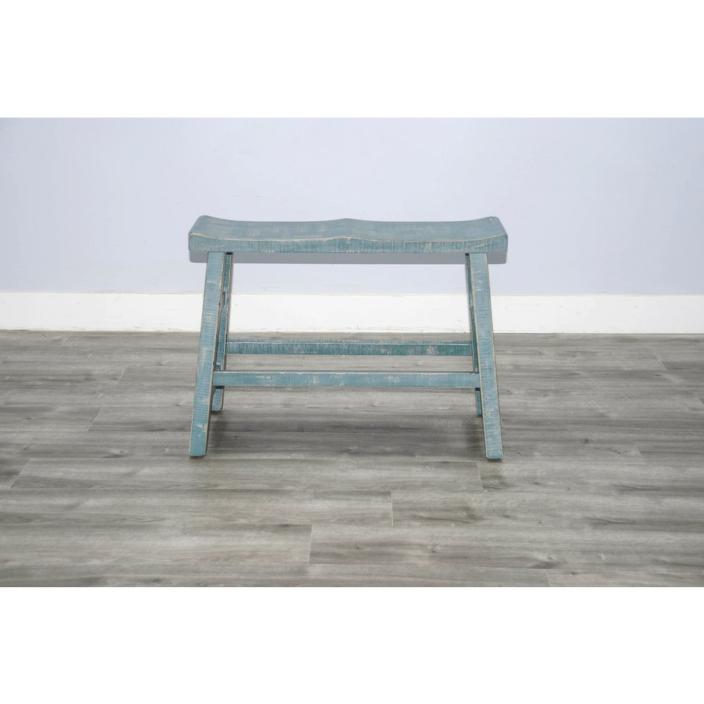 Counter Carriage House Crossback Barstool, Wood Seat. Picture 2