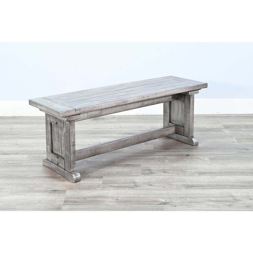Wood Side Bench, Alpine Grey. Picture 2