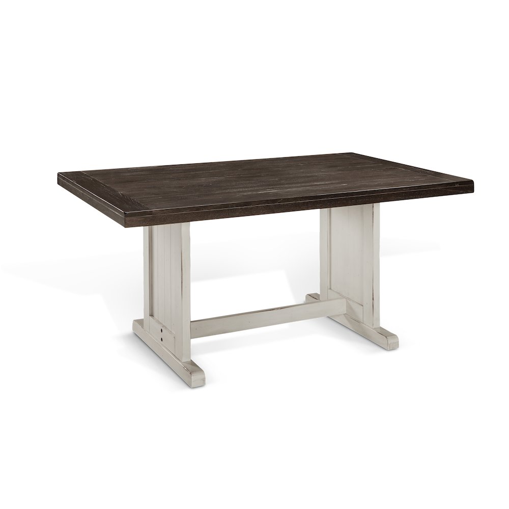Rectangular Wood Dining Table. Picture 1