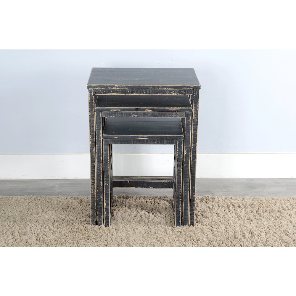 Black Sand Nesting Table. Picture 2
