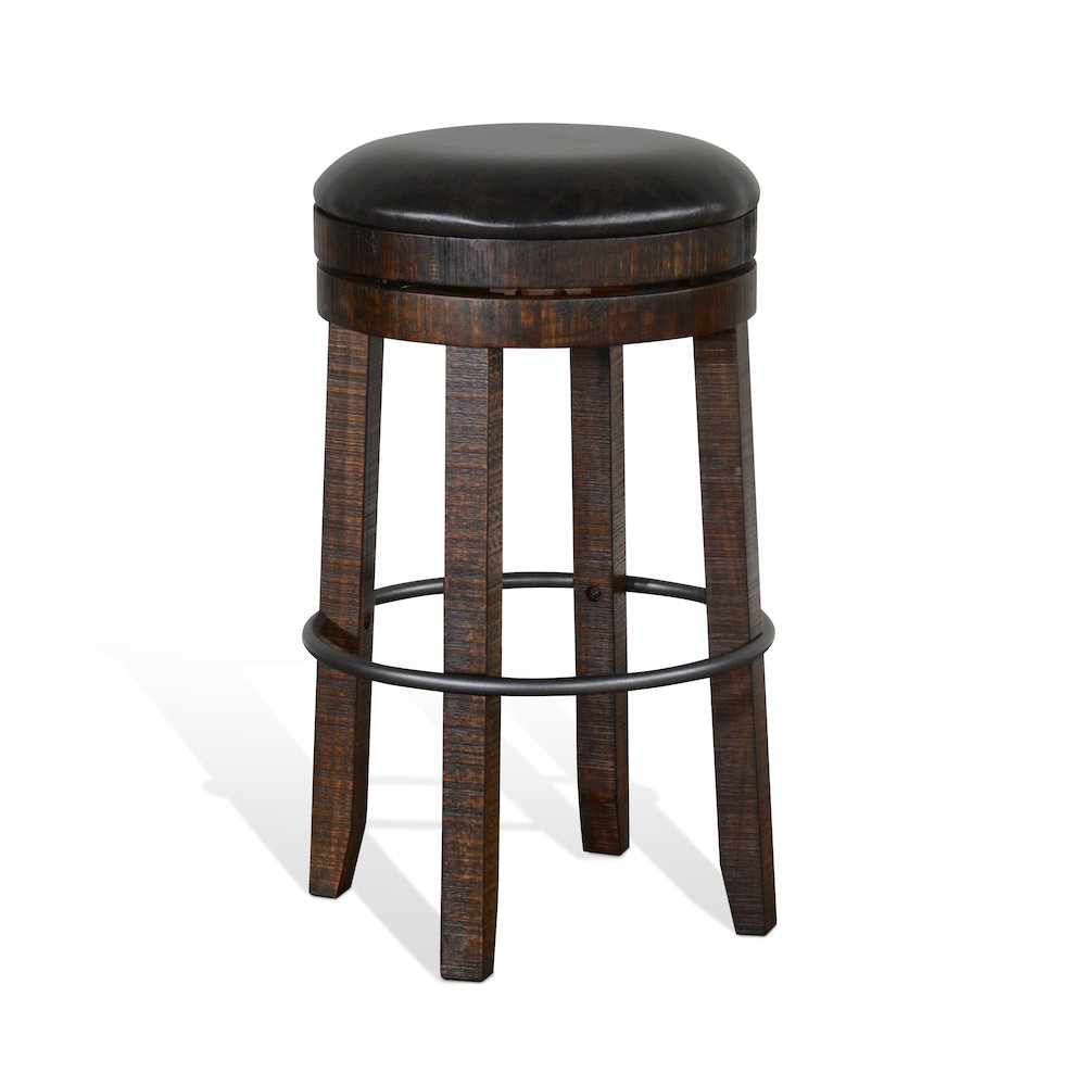 Bar Swivel Stool, Cushion Seat (Set of 2). Picture 1