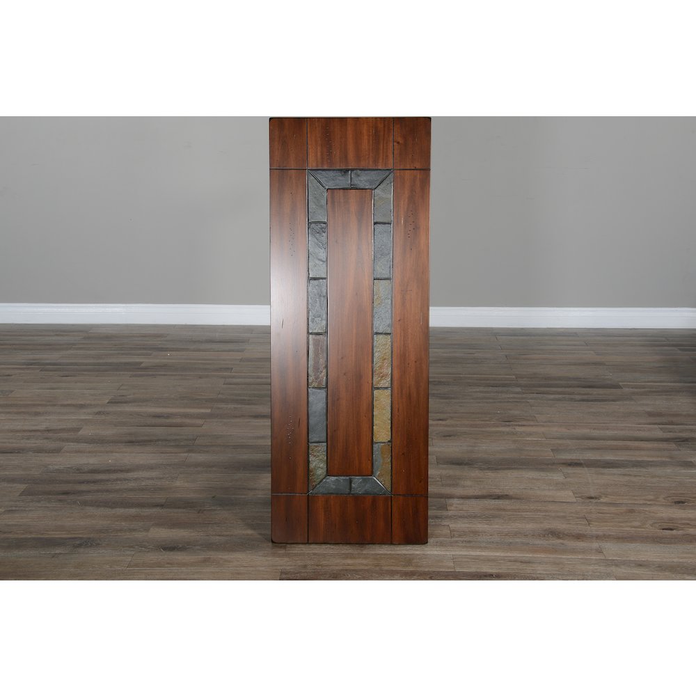 Santa Fe 48.5" Traditional Wood Sofa Table in Dark Chocolate. Picture 6