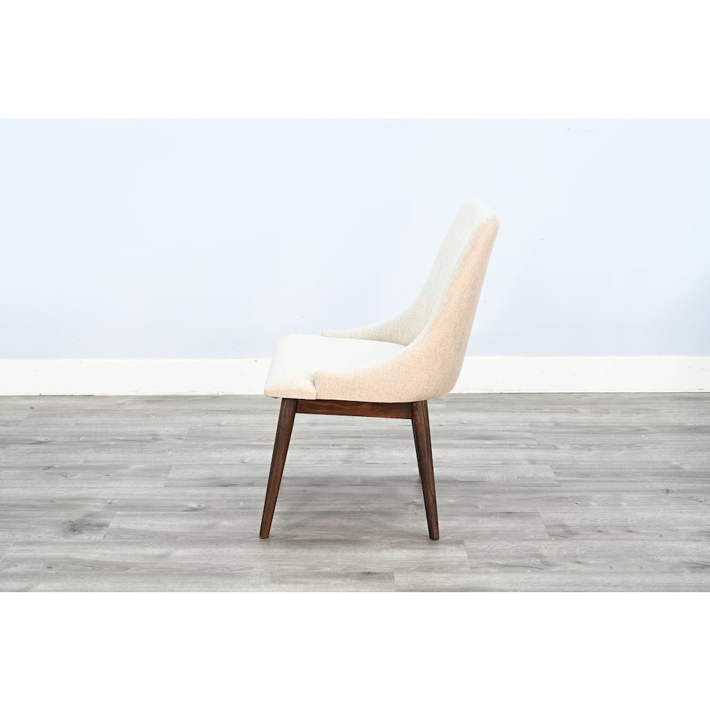 Upholstered Cushion Seat Dining Chair (Set of 2), Walnut. Picture 5