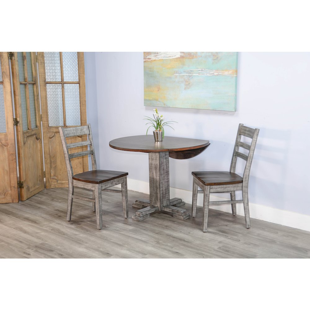 Drop Leaf Round Dining Set. Picture 2