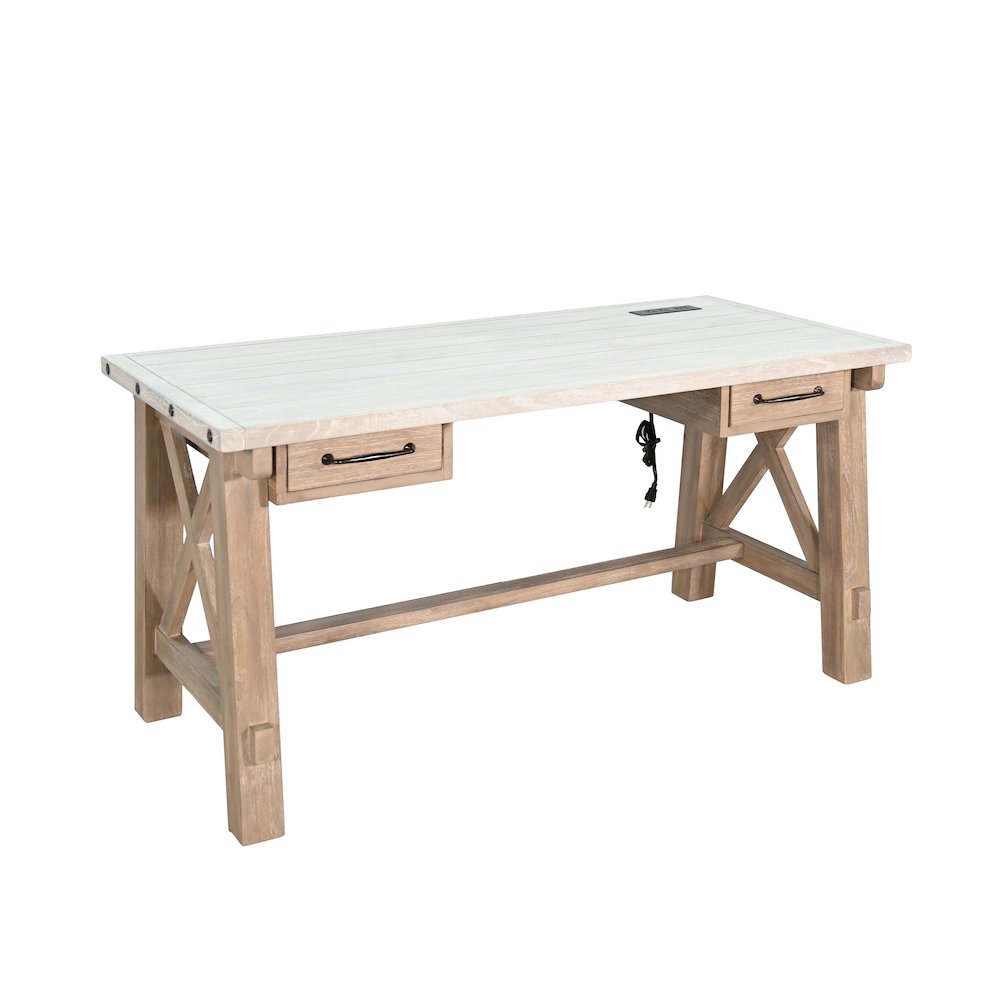 Vivian Writing Desk with Power Plug. Picture 1