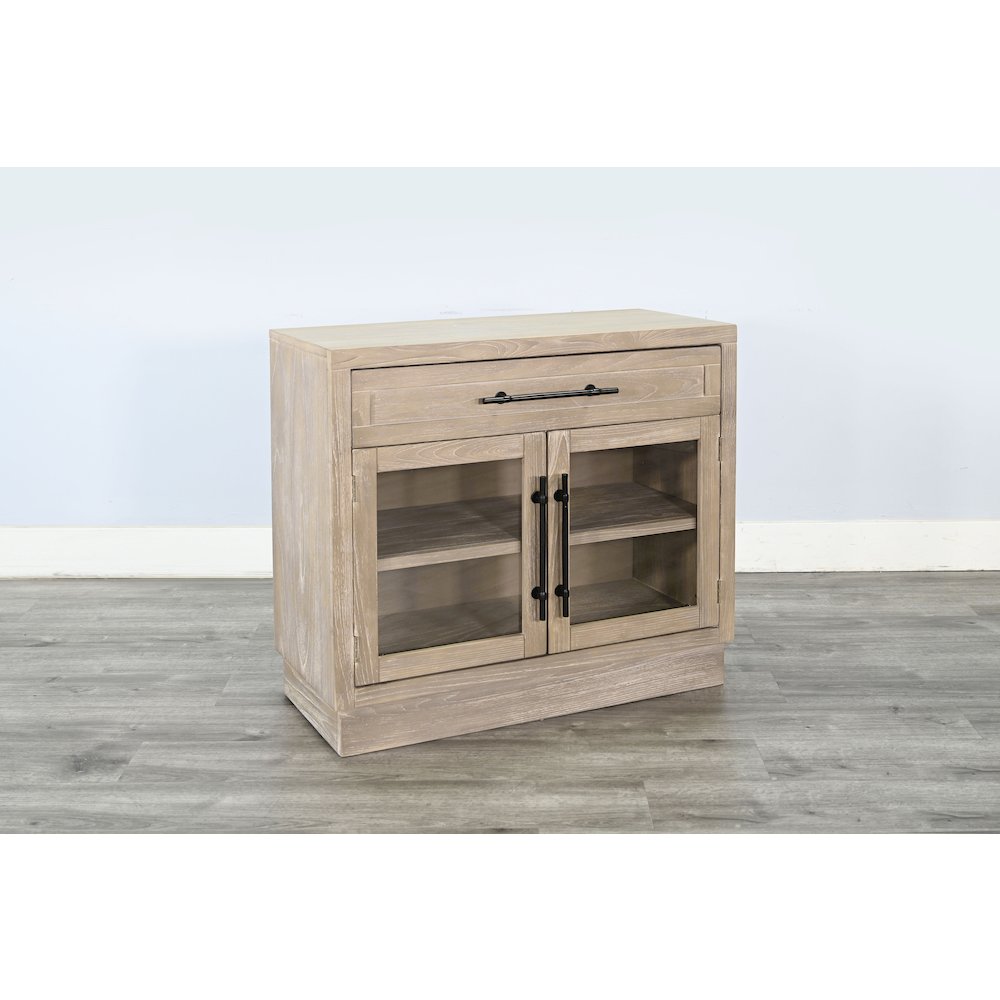 Mia 2 Door Glass Cabinet. Picture 3