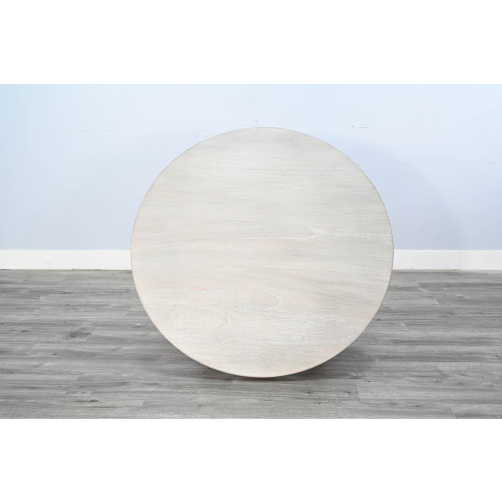 Rowan Round Coffee Table, Light Grey/Wheat. Picture 4