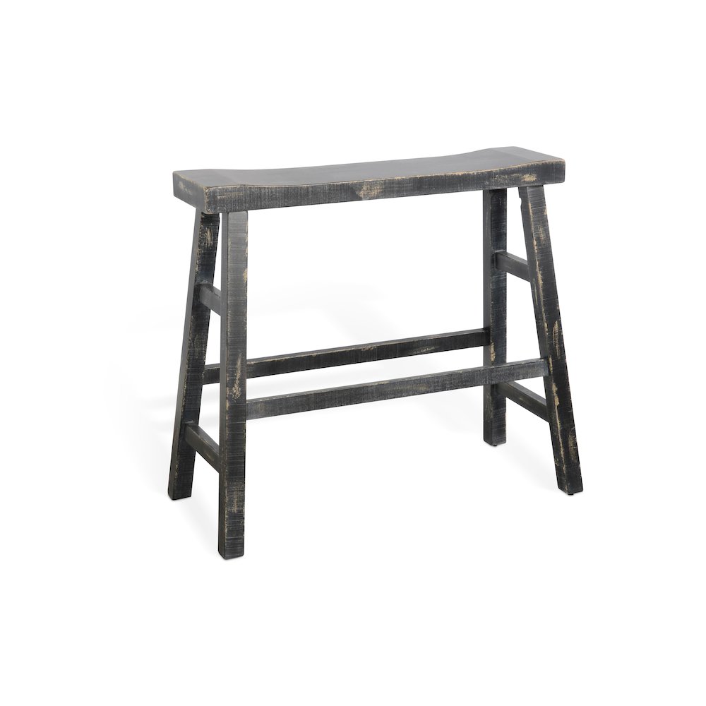 Black Sand 30'H Bench, Wood Seat. Picture 1