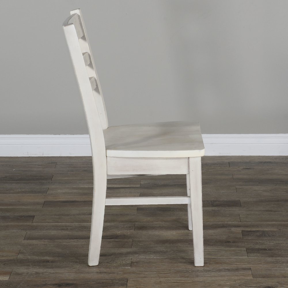 Ladderback Chair, Wood Seat (Set of 2). Picture 4