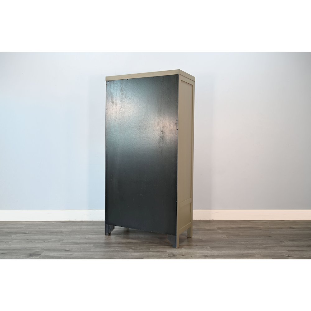 Transitional Linen Cabinet with Shelves and Deep Storage Drawer. Picture 6