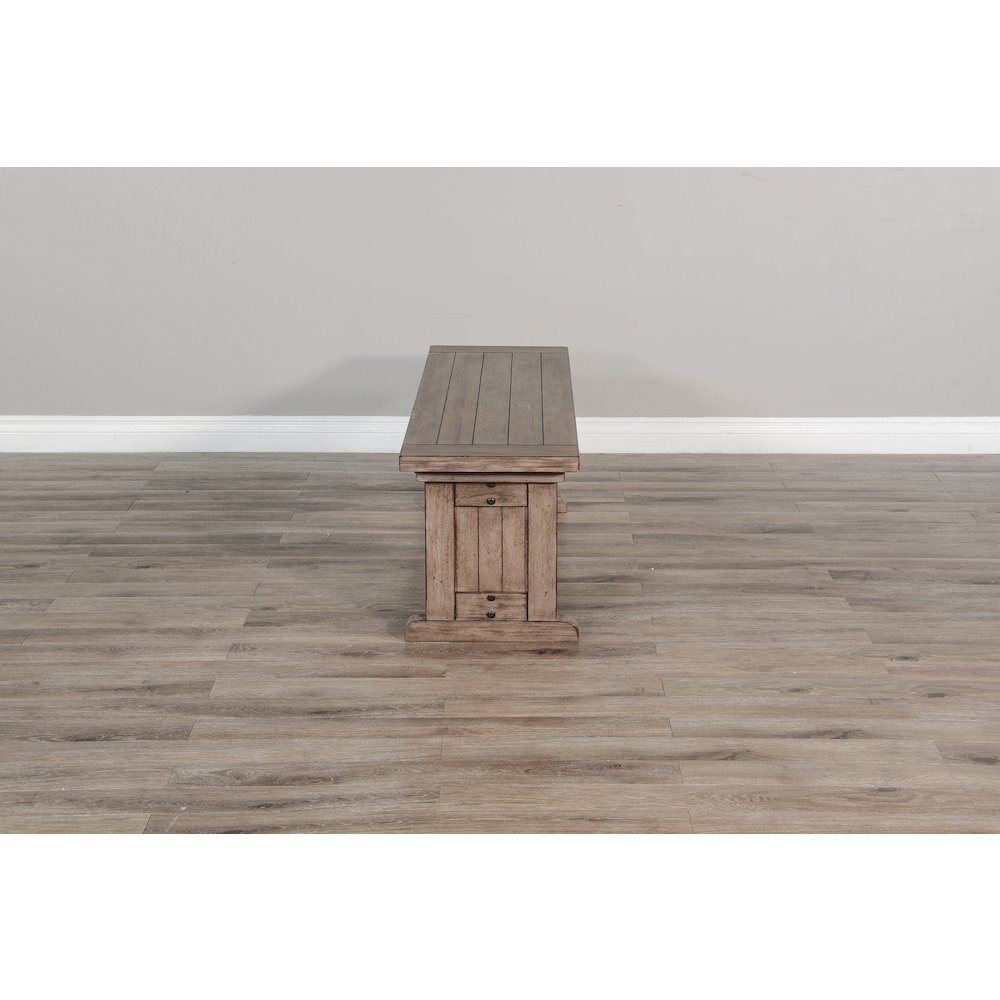 Wood Side Bench. Picture 4
