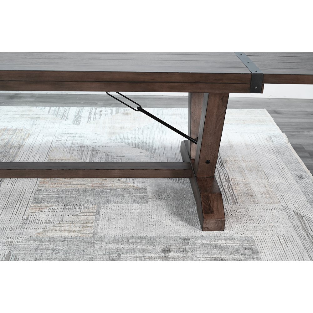 Sunny Designs Yellowstone Extension Table with Folding Leaves. Picture 2
