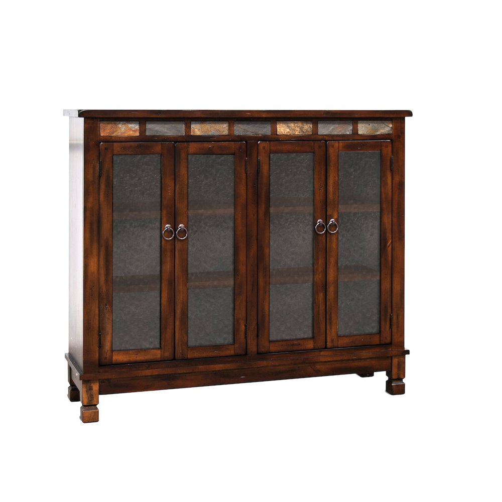 Santa Fe 42" Traditional Wood Bookcase in Dark Chocolate. Picture 1
