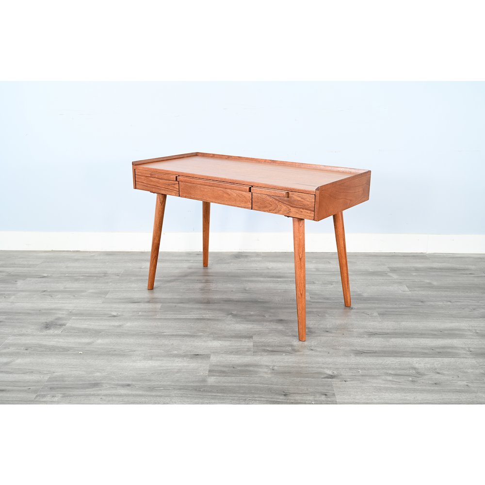 48" Mid-Century Desk, Cinnamon. Picture 2