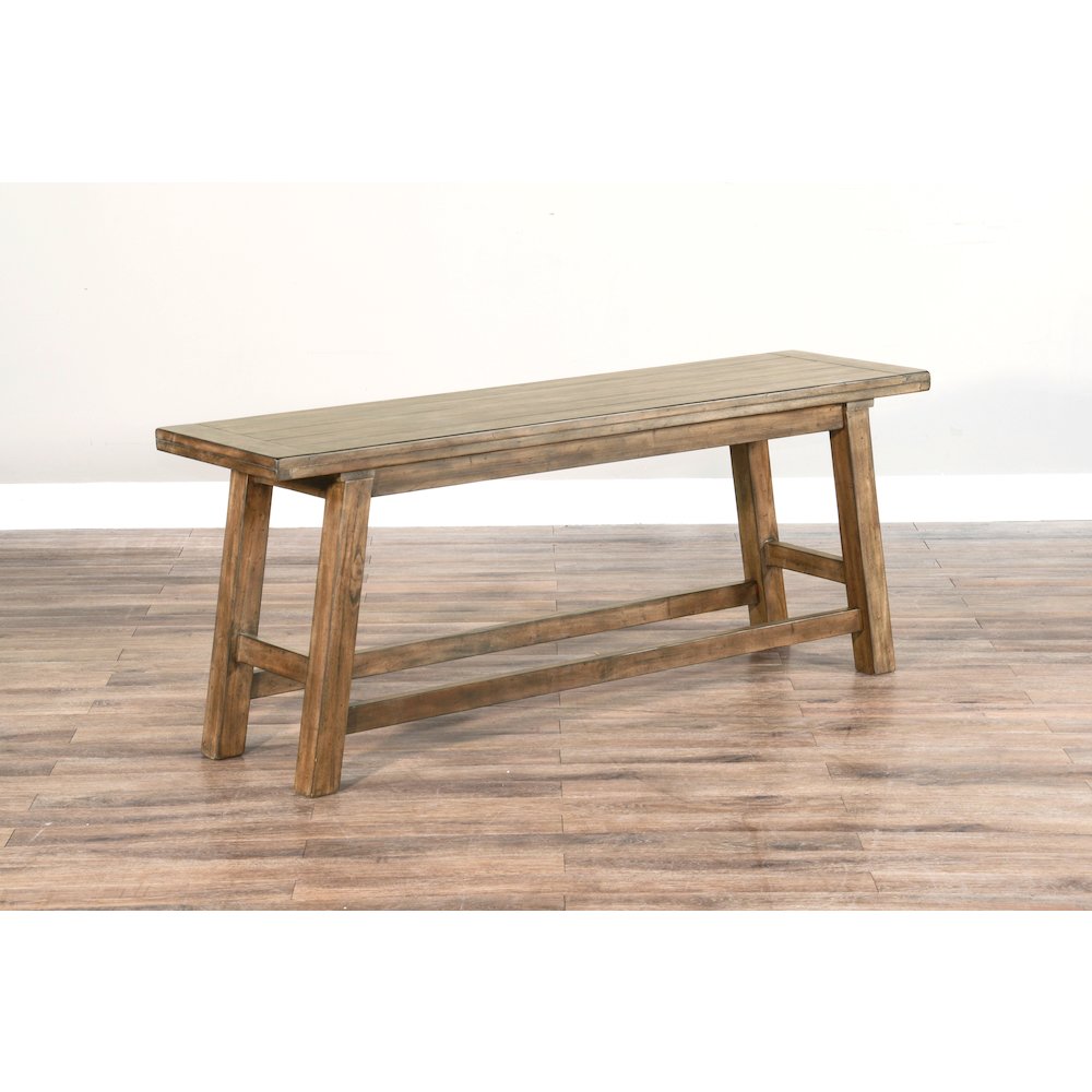 Sunny Designs Counter Height Wood Bench. Picture 3