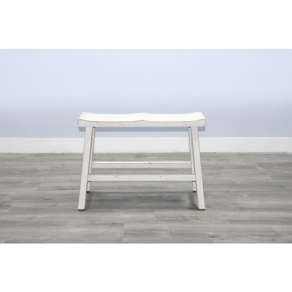 White Sand Counter Bench, Wood Seat. Picture 2