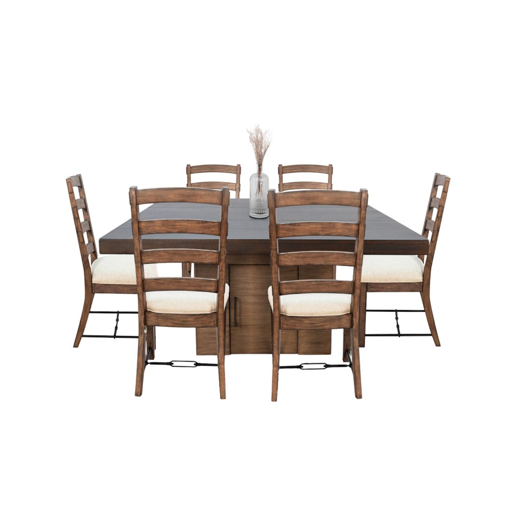 Modern Square Dining Set with Built-in Storage. Picture 1