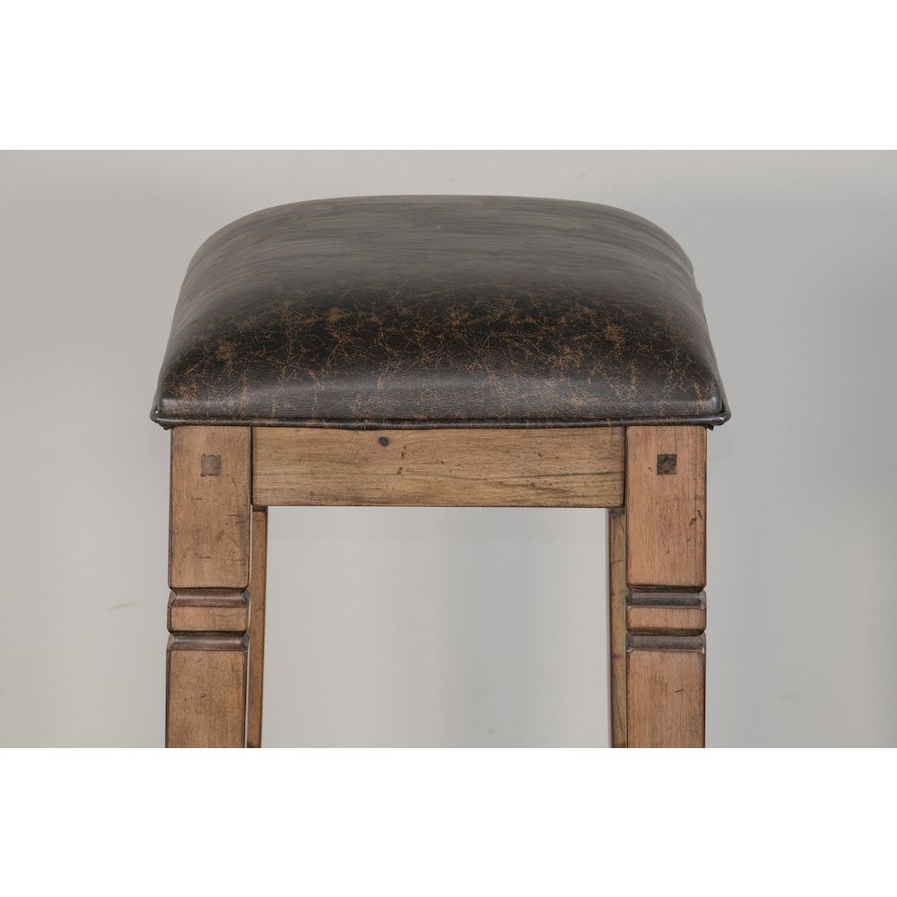 Bar Backless Stool, Cushion Seat (Set of 2). Picture 3