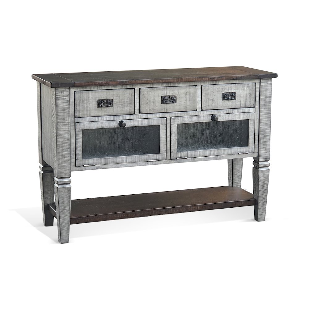 Homestead Hills Alpine Grey Wood Server. Picture 1
