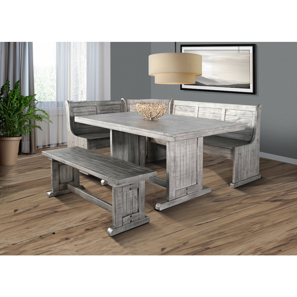 Wood Breakfast Nook Dining Set. Picture 2
