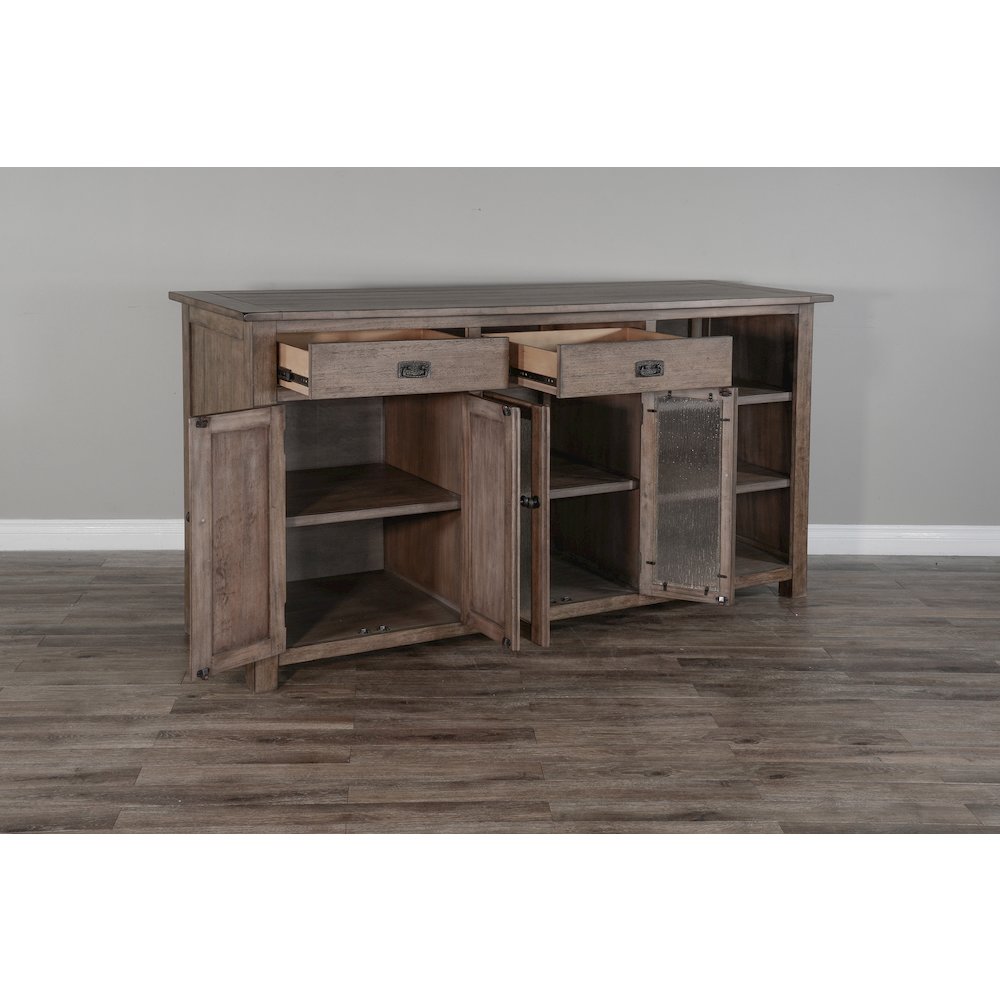 80" Transitional Wood Buffet. Picture 3