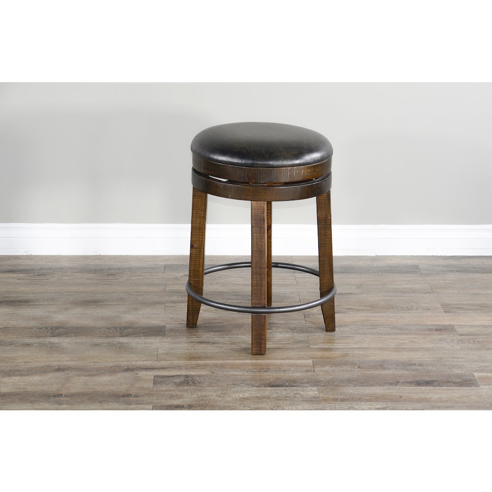 Counter Swivel Stool, Cushion Seat (Set of 2). Picture 2