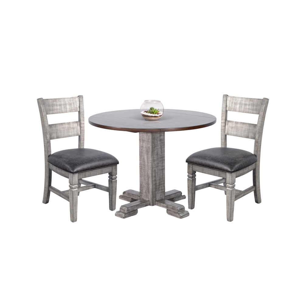 Drop Leaf Round Dining Set. Picture 1
