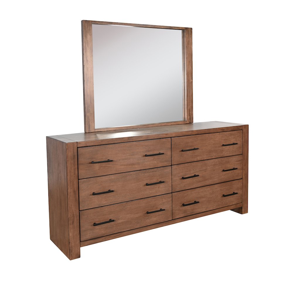6-Drawer Dresser with Mirror. Picture 1