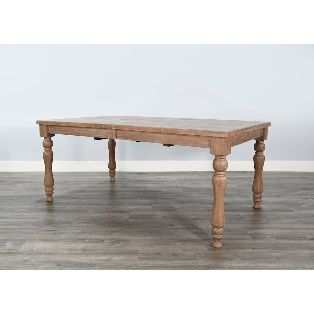 Sierra Rectangular Extension Dining Table with Turned Legs. Picture 6